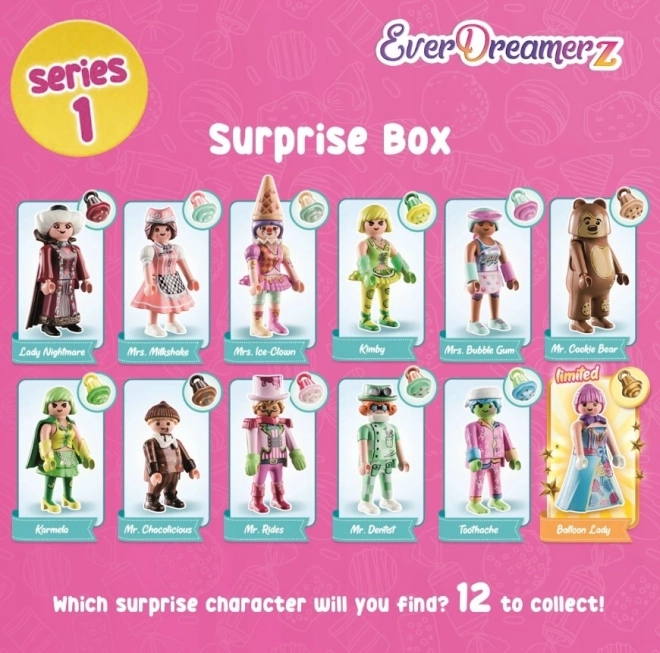 Everdreamerz meglepetés doboz figura Candy World sorozat