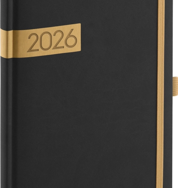 Notique heti naptár fekete-arany 2026
