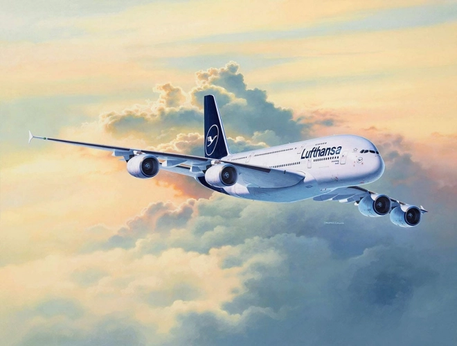 Műanyag Modell Hagyományos Lufthansa A380-800