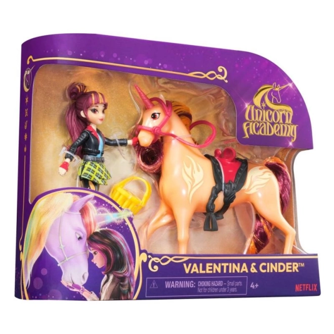 Unicorn Academy Valentina és Cinder figurák 11 cm