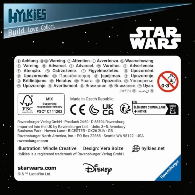 Star Wars Luke Skywalker Hylkies figura 3D puzzle