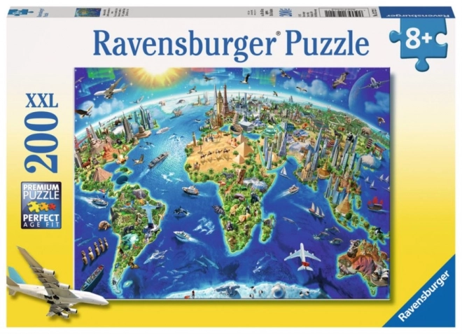 Ravensburger világ térkép puzzle XXL