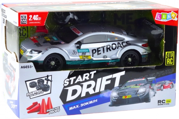 Verseny RC autó drifteléshez 1:16 méretarányban ezüst