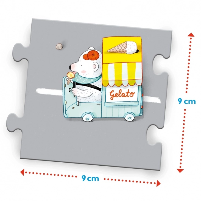 Magellan oktató puzzle - utca szett