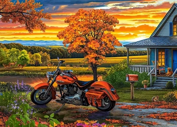 Castorland puzzle Őszi lovaglás 500 darabos