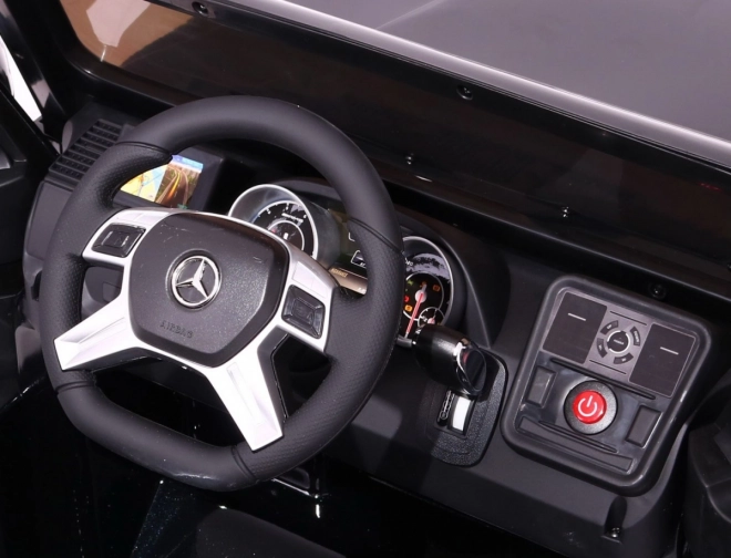 Mercedes AMG G65 Akkumulátoros játékautó gyerekeknek Piros + festett + csomagtartó + fények Hangok