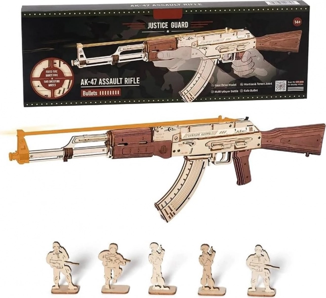 RoboTime 3D fa mechanikus kirakós AK-47