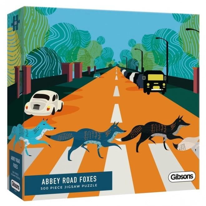 Gibsons Abbey Road rókák 500 darabos puzzle