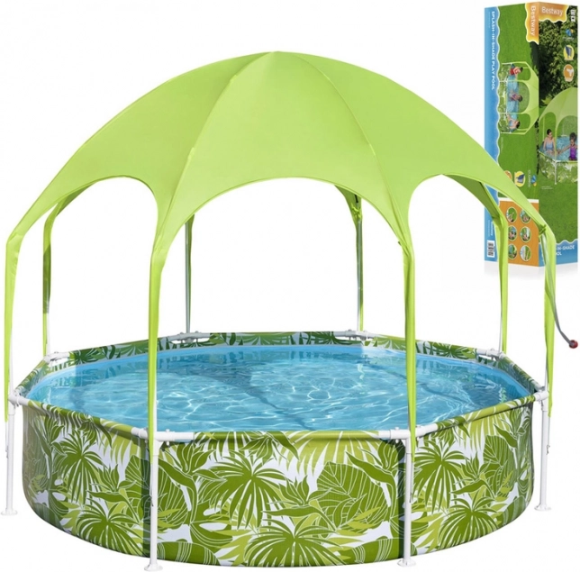 Bestway kerti medence vázzal 244 × 51 cm napellenzővel SPLASH-IN-SHADE