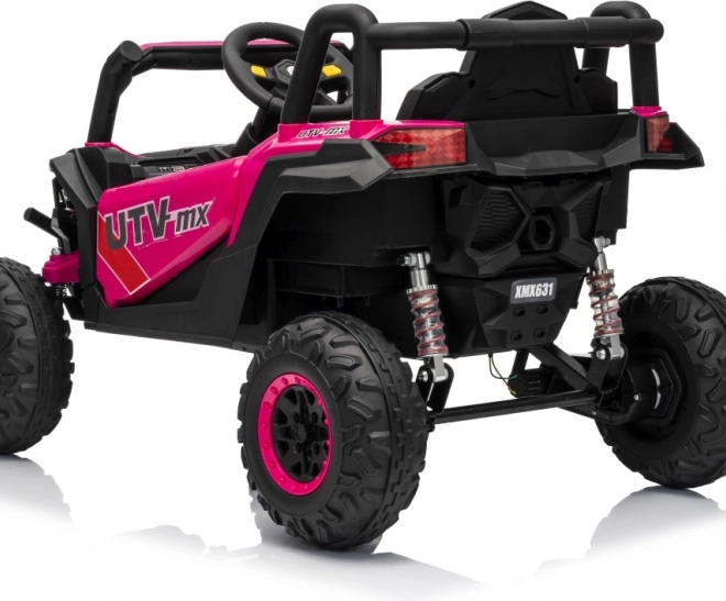 Gyermek elektromos autó Buggy Madman UTV-MX rózsaszín