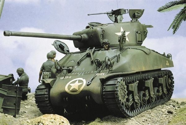 italeri m4-a1 sherman makett