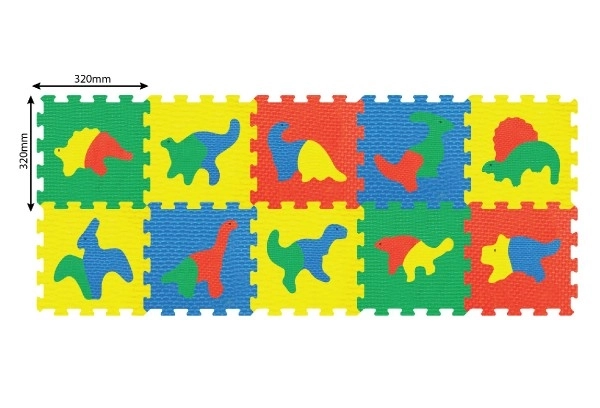 Puha dinoszauruszos puzzle blokkok 32 cm