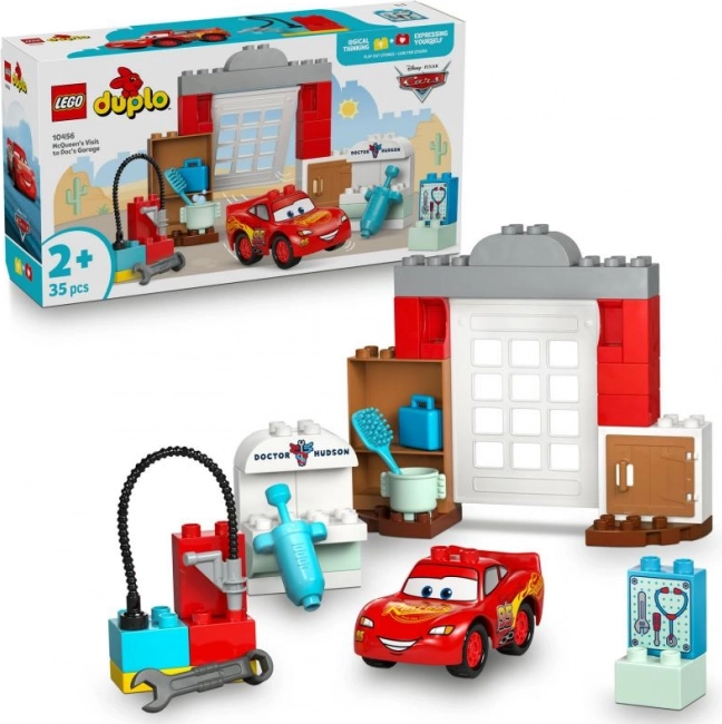 Lego Duplo Disney és Pixar Verdák – Villám McQueen látogatása Matuka műhelyében