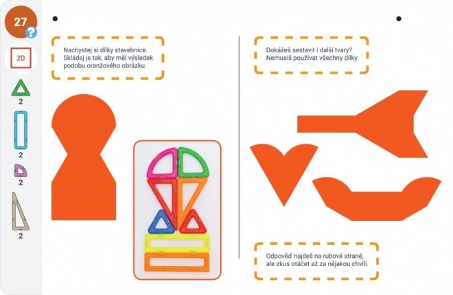 Magformers geometriai oktatódoboz 2. – Sík és tér