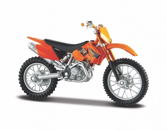 Fém modell motorkerékpár KTM 525SX 1/18 állvánnyal