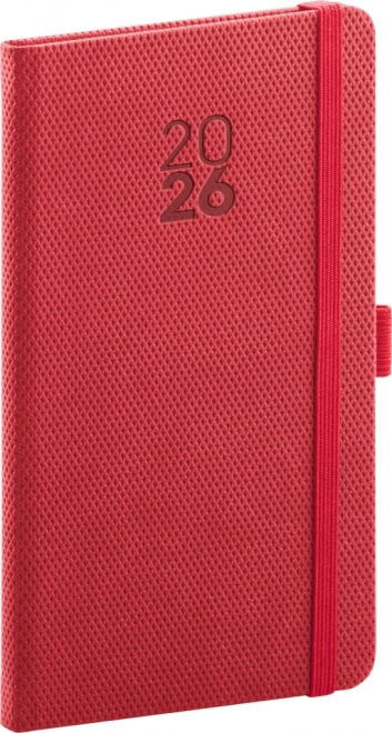 Notique Diamante Zsebnaptár 2026 Piros