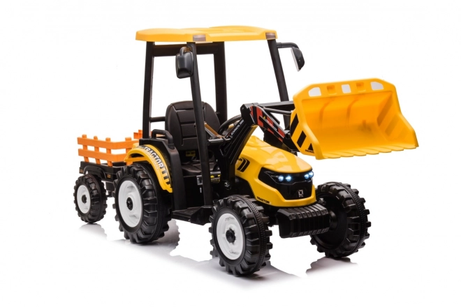 Gyerek traktor sárga pótkocsival