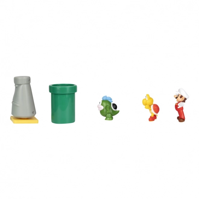 Super Mario figurák szett diorámával