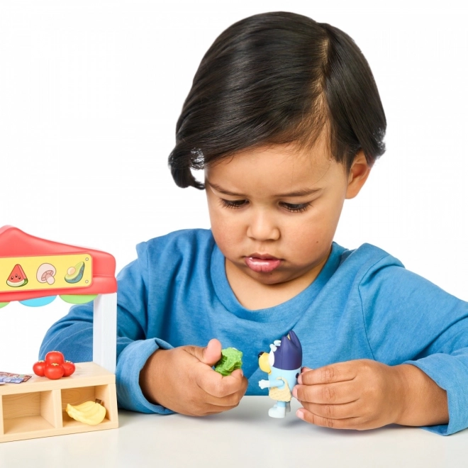 Bluey mini figurák - Élelmiszerbolt készlet