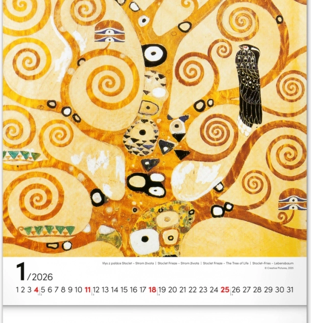 Falik naptár Gustav Klimt 2026
