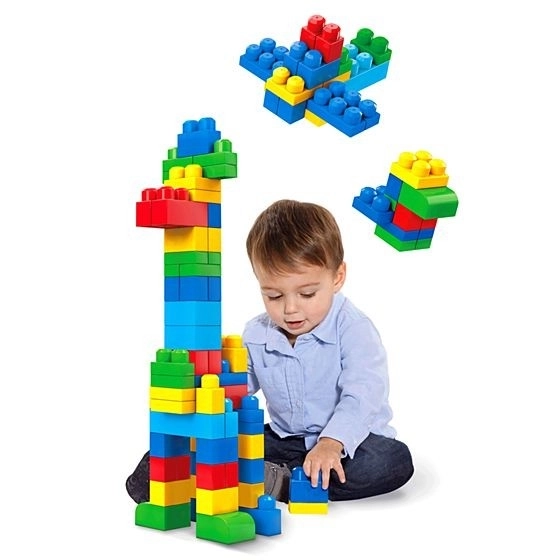 Mega Bloks First Builders építőkockák készlet fiúk számára (60 darab)