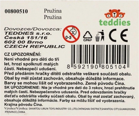 Szivárványos műanyag spirál játék