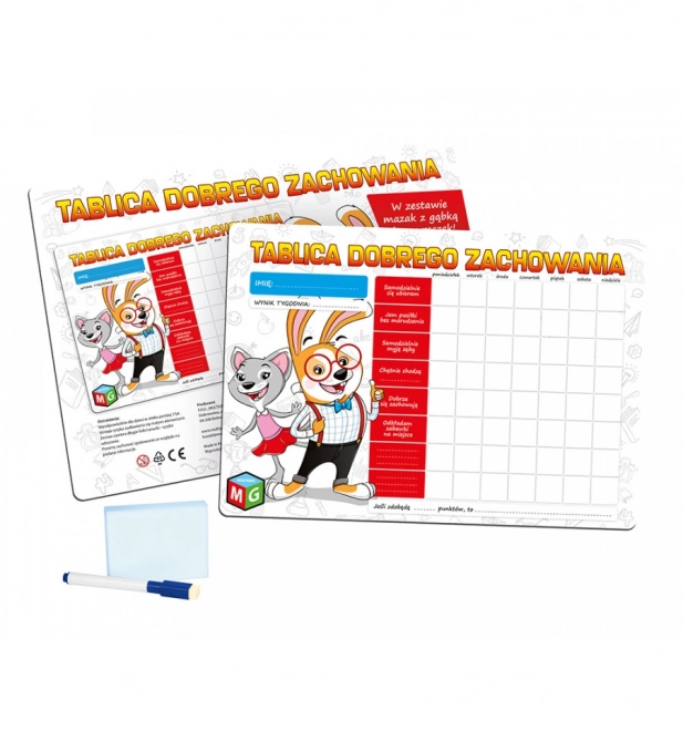 Jó viselkedés táblázat - Fehér