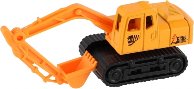 Mini építő járművek fém/műanyag 7 cm szabadon futó vegyes típusok
