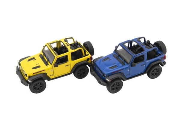 Jeep Wrangler 2018 fém autó modell nyitott tetővel