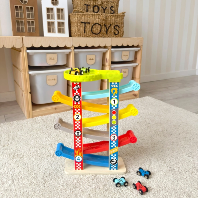 Tooky Toy Színes autópálya csúszda
