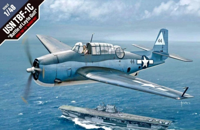 Usn tbf-1c makett a Leyte-öböl csatából 1/48 méretarányban