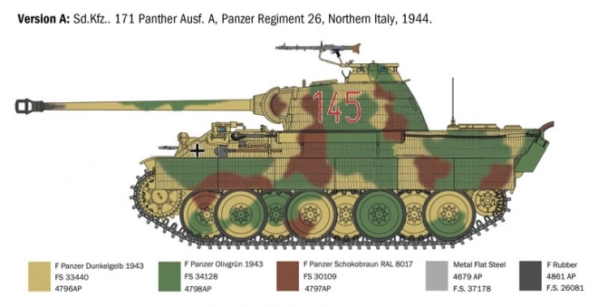 sd.kfz.171 panther ausf. a műanyag modell 1/35