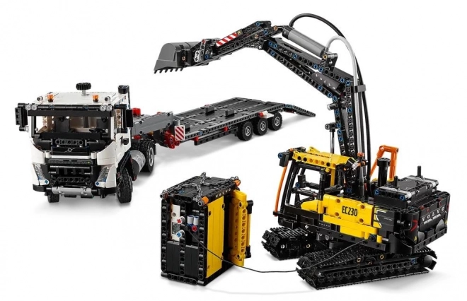 Volvo FMX teherautó és EC230 elektromos kotrógép LEGO Technic készlet