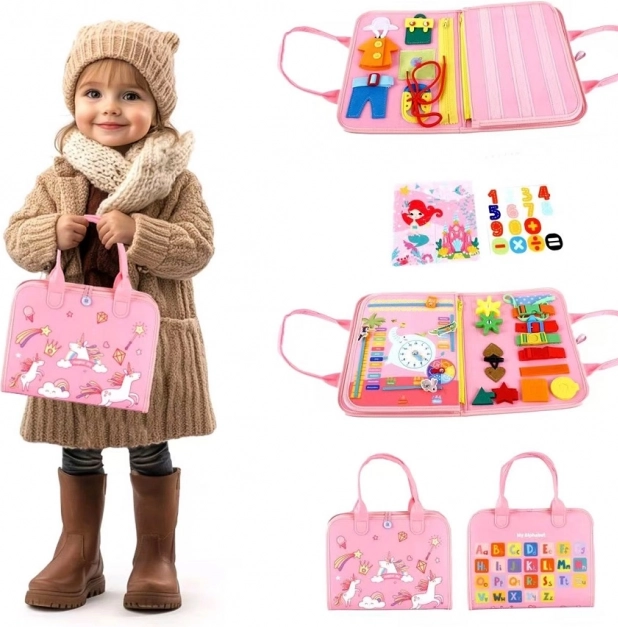 Szenzoros busy könyv Egyszarvú 1 a 2Kids Toys-tól