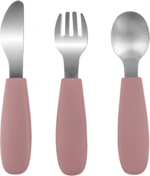 Szilikon gyermek evőeszköz, Old Pink