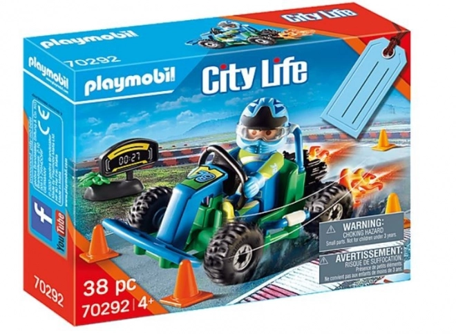 City Life ajándékcsomag Go-Kart versenyző figurákkal