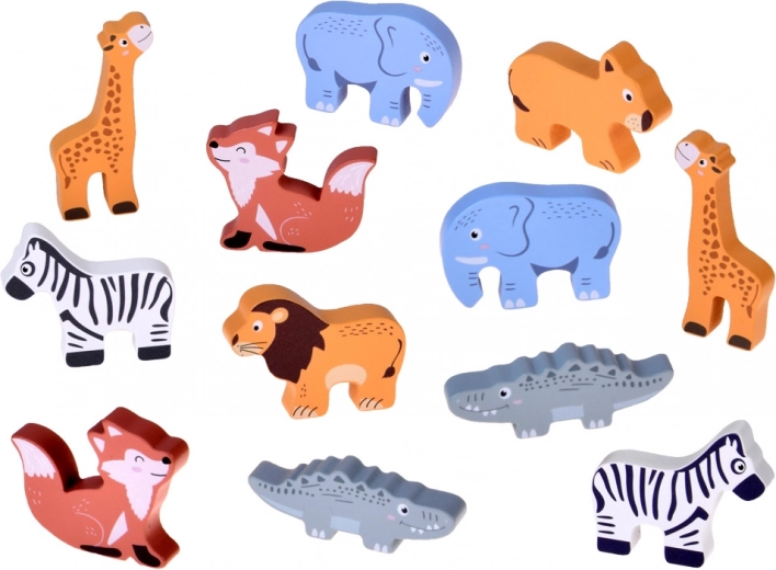 Gazdag fa figura készlet