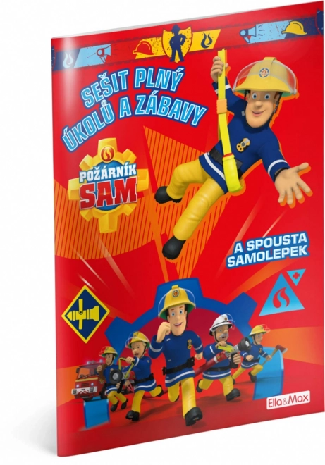 Sam a tűzoltó - piros foglalkoztató könyv