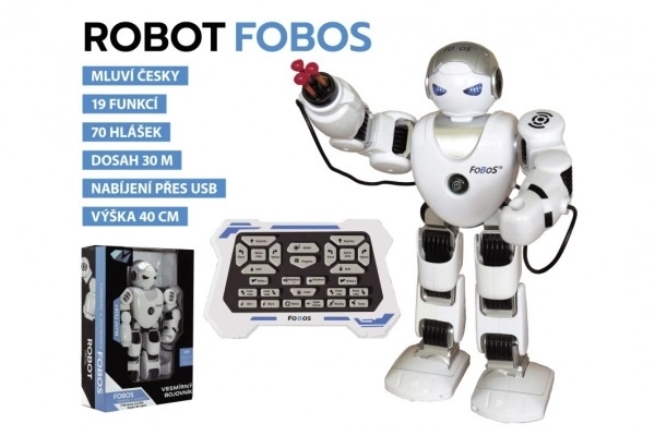 Robot FOBOS interaktív játék 40 cm USB-vel