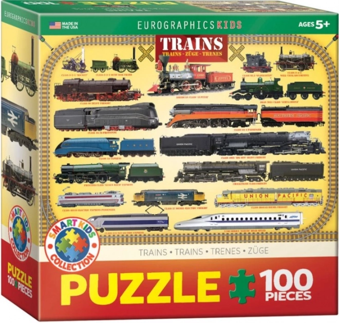 Eurographics Vonatos puzzle 100 darabos