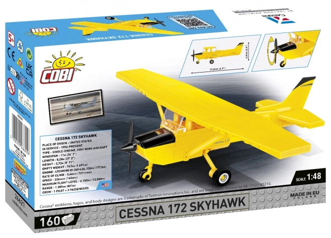 Cessna 172 Skyhawk építőkészlet sárga