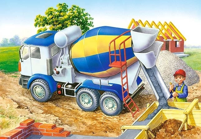 Építkezési Betonkeverő Puzzle 60 darabos