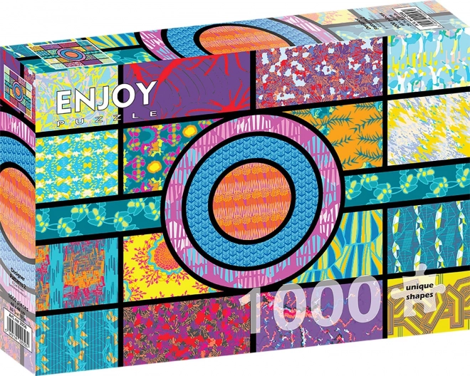 Élvezetes design mintás puzzle 1000 darabos készlet