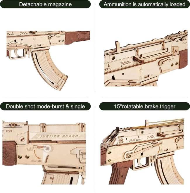 RoboTime 3D fa mechanikus kirakós AK-47