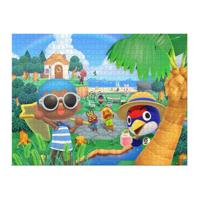 Színes Animal Crossing motívum