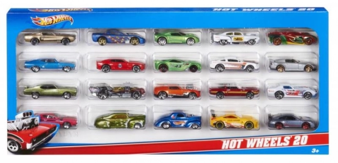 Hot Wheels húszdarabos autócsomag