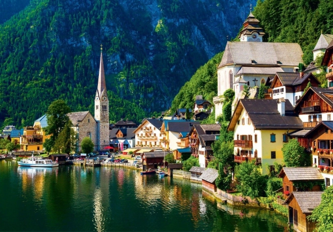 Grafika puzzle - Hallstatt, Ausztria 1000 darabos