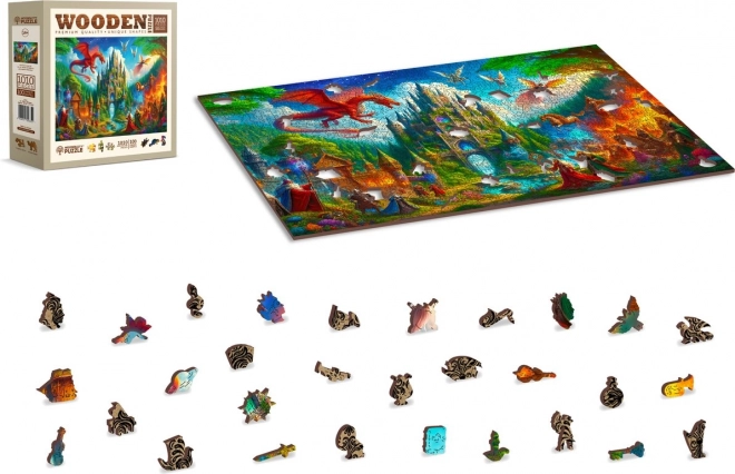 Fa puzzle Fantasy kastély 1010 darabos