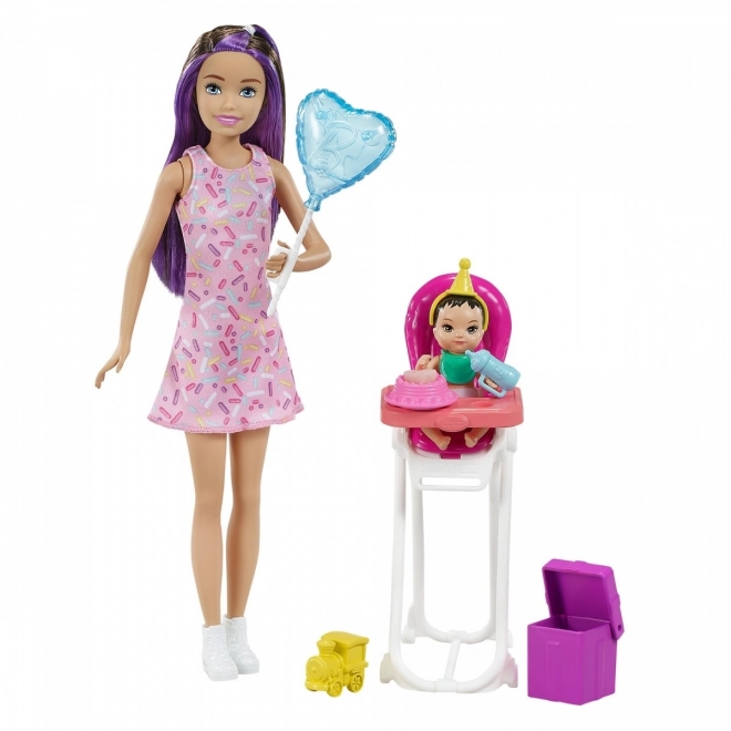 Barbie Skipper klub bébiszitter készlet etetőszékkel