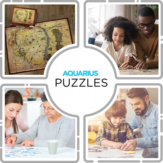 AQUARIUS Puzzle Hobit: Középfölde Térkép 1000 darab